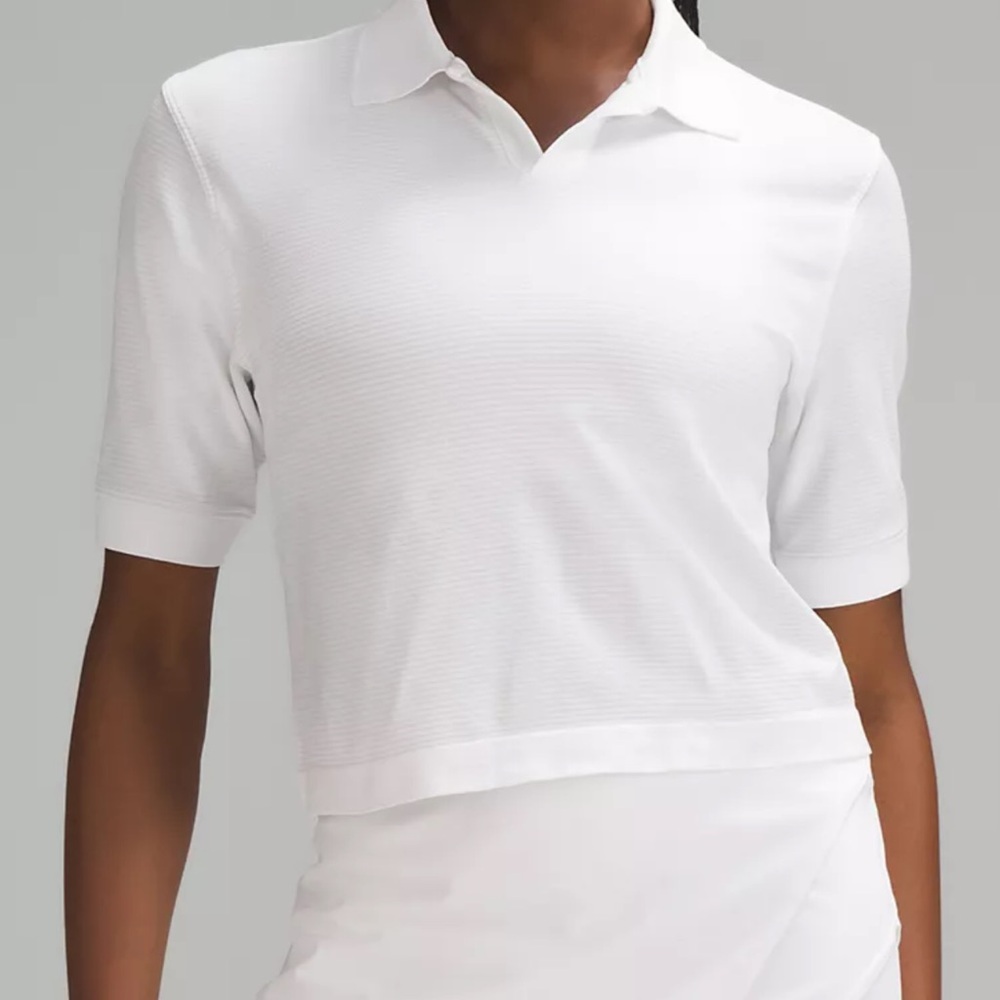 lululemon athletica Crisp White Polo Tee